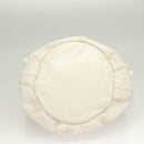 BALENCIAGA The Giant Pom Pom Bag Leather 2way White Silver 204540 Auth 129254-5