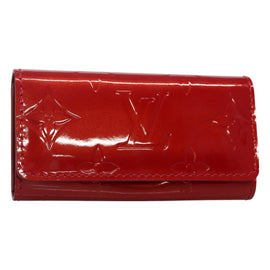 LOUIS VUITTON Vernis Multicles 4 Key Case Pomme D'amour M91976 LV Auth 129271V