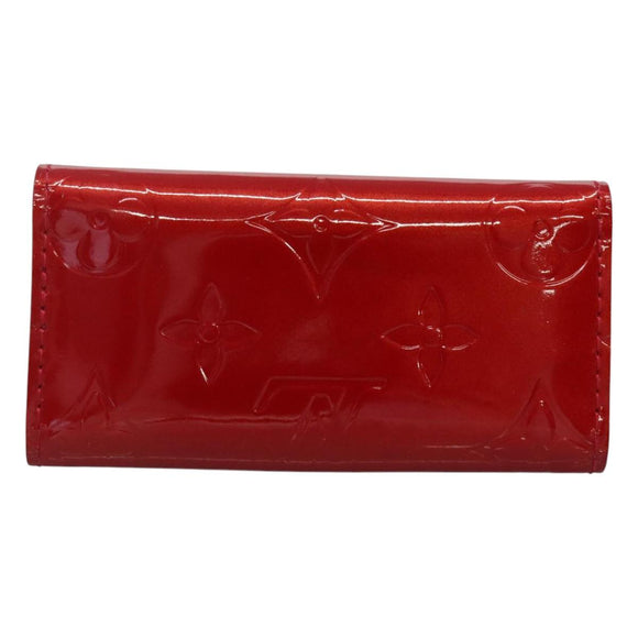 LOUIS VUITTON Vernis Multicles 4 Key Case Pomme D'amour M91976 LV Auth 129271V