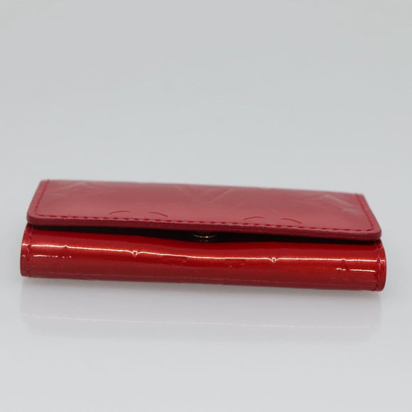 LOUIS VUITTON Vernis Multicles 4 Key Case Pomme D'amour M91976 LV Auth 129271V