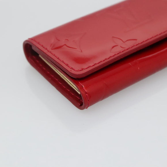 LOUIS VUITTON Vernis Multicles 4 Key Case Pomme D'amour M91976 LV Auth 129271V