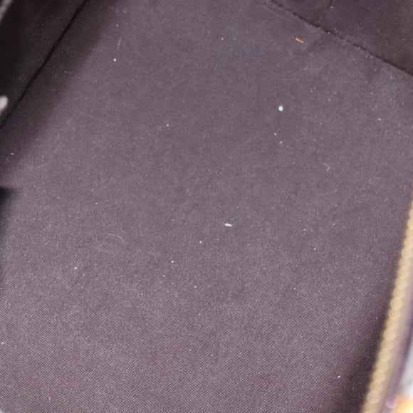 LOUIS VUITTON Monogram Vernis Bellevue PM Hand Bag Amarante M93585 Auth 129276