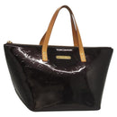 LOUIS VUITTON Monogram Vernis Bellevue PM Hand Bag Amarante M93585 Auth 129276-1