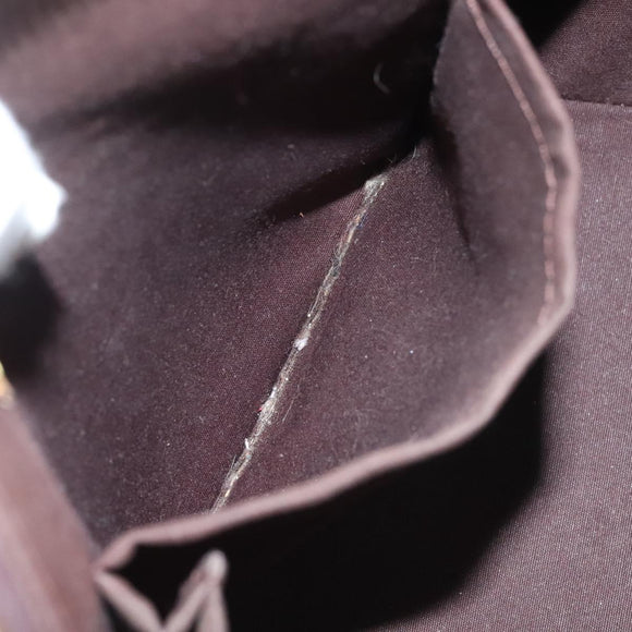 LOUIS VUITTON Monogram Vernis Bellevue PM Hand Bag Amarante M93585 Auth 129276