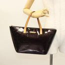 LOUIS VUITTON Monogram Vernis Bellevue PM Hand Bag Amarante M93585 Auth 129276-22