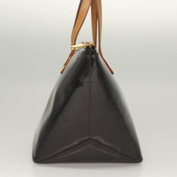 LOUIS VUITTON Monogram Vernis Bellevue PM Hand Bag Amarante M93585 Auth 129276