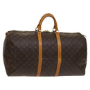LOUIS VUITTON Monogram Keepall 55 Boston Bag M41424 LV Auth 129278-1