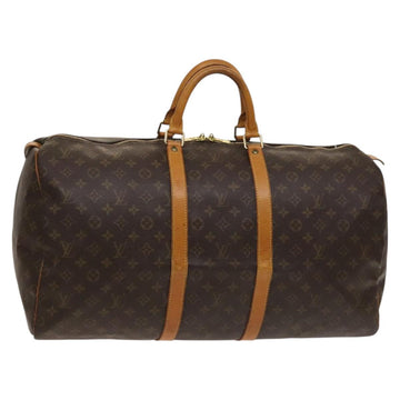 LOUIS VUITTON Monogram Keepall 55 Boston Bag M41424 LV Auth 129278