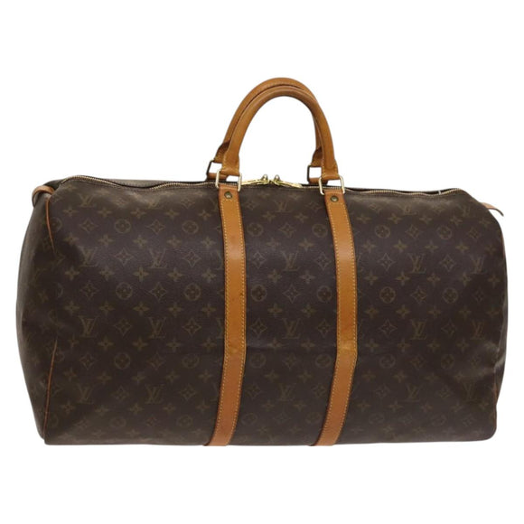 LOUIS VUITTON Monogram Keepall 55 Boston Bag M41424 LV Auth 129278