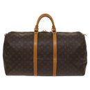 LOUIS VUITTON Monogram Keepall 55 Boston Bag M41424 LV Auth 129278-13
