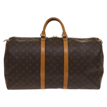 LOUIS VUITTON Monogram Keepall 55 Boston Bag M41424 LV Auth 129278 - 0