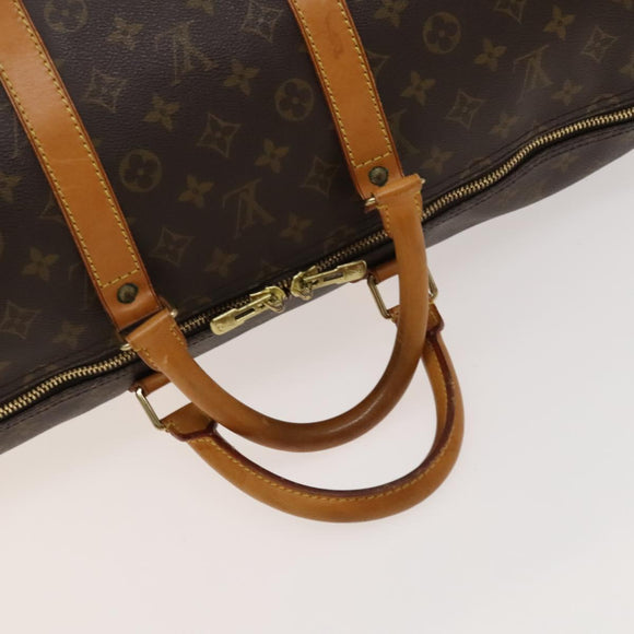 LOUIS VUITTON Monogram Keepall 55 Boston Bag M41424 LV Auth 129278