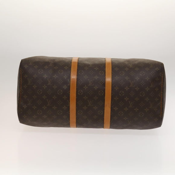 LOUIS VUITTON Monogram Keepall 55 Boston Bag M41424 LV Auth 129278