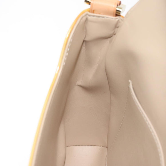 LOUIS VUITTON Monogram Vernis Thompson Street Bag Beige M91301 LV Auth 129282