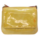 LOUIS VUITTON Monogram Vernis Thompson Street Bag Beige M91301 LV Auth 129282-13