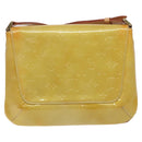 LOUIS VUITTON Monogram Vernis Thompson Street Bag Beige M91301 LV Auth 129282-2