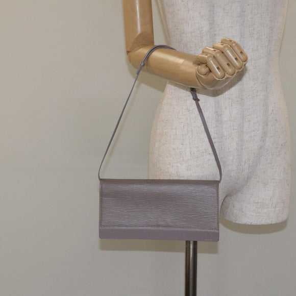 LOUIS VUITTON Epi Honfleur Clutch Bag Lilac M5273B LV Auth 129284