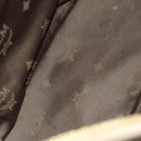 MCM Vicetos Logogram Shoulder Bag PVC Leather Beige Gold Auth 129291-11