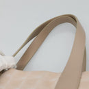 CHANEL New Travel Line Tote Bag Nylon Beige Gold CC Auth 129292-8