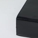 Salvatore Ferragamo Gancini Hand Bag Leather 2way Navy Gold Auth 129297-16