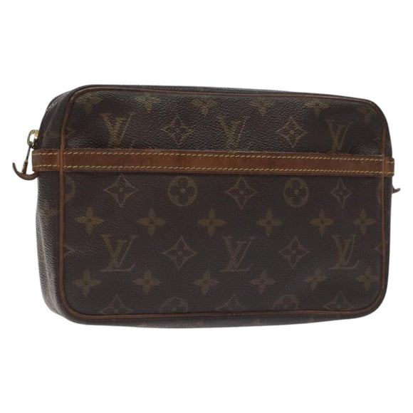 LOUIS VUITTON Monogram Compiegne 23 Clutch Bag M51847 LV Auth 129306