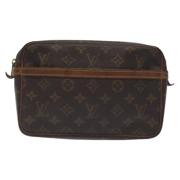 LOUIS VUITTON Monogram Compiegne 23 Clutch Bag M51847 LV Auth 129306