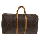 LOUIS VUITTON Monogram Keepall 55 Boston Bag M41424 LV Auth 129308-1