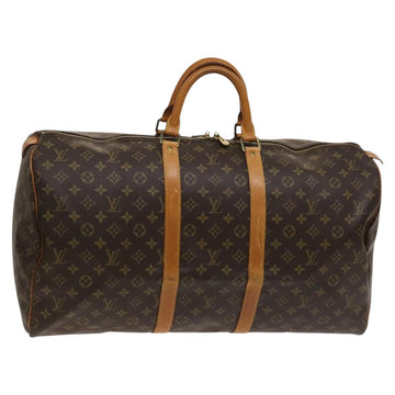 LOUIS VUITTON Monogram Keepall 55 Boston Bag M41424 LV Auth 129308
