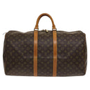 LOUIS VUITTON Monogram Keepall 55 Boston Bag M41424 LV Auth 129308-2