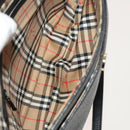 Burberrys Shoulder Bag Leather Black Gold Auth 129329-11