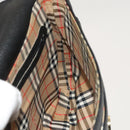 Burberrys Shoulder Bag Leather Black Gold Auth 129329-18