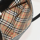 Burberrys Shoulder Bag Leather Black Gold Auth 129329-20