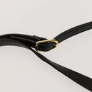 Burberrys Shoulder Bag Leather Black Gold Auth 129329-8