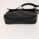 Burberrys Shoulder Bag Leather Black Gold Auth 129329-5
