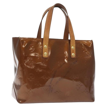 LOUIS VUITTON Monogram Vernis Reade PM Hand Bag Bronze M91146 LV Auth 129334