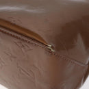 LOUIS VUITTON Monogram Vernis Reade PM Hand Bag Bronze M91146 LV Auth 129334-9