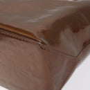LOUIS VUITTON Monogram Vernis Reade PM Hand Bag Bronze M91146 LV Auth 129334-15