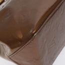 LOUIS VUITTON Monogram Vernis Reade PM Hand Bag Bronze M91146 LV Auth 129334-16