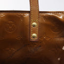 LOUIS VUITTON Monogram Vernis Reade PM Hand Bag Bronze M91146 LV Auth 129334-17