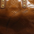 LOUIS VUITTON Monogram Vernis Reade PM Hand Bag Bronze M91146 LV Auth 129334-10