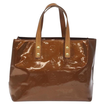 LOUIS VUITTON Monogram Vernis Reade PM Hand Bag Bronze M91146 LV Auth 129334 - 0