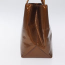 LOUIS VUITTON Monogram Vernis Reade PM Hand Bag Bronze M91146 LV Auth 129334-3