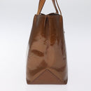 LOUIS VUITTON Monogram Vernis Reade PM Hand Bag Bronze M91146 LV Auth 129334-4