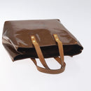 LOUIS VUITTON Monogram Vernis Reade PM Hand Bag Bronze M91146 LV Auth 129334-6