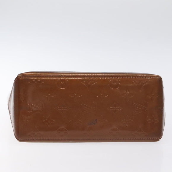 LOUIS VUITTON Monogram Vernis Reade PM Hand Bag Bronze M91146 LV Auth 129334