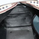 Burberrys Nova Check Boston Bag Canvas Beige Gold Auth 129336-17