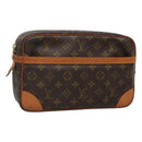 LOUIS VUITTON Monogram Compiegne 28 Clutch Bag M51845 LV Auth 129337-1
