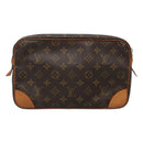 LOUIS VUITTON Monogram Compiegne 28 Clutch Bag M51845 LV Auth 129337-2