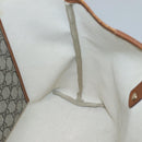 GUCCI GG Supreme Tote Bag PVC Beige Gold 211134 Auth 129338-18