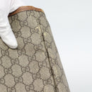 GUCCI GG Supreme Tragetasche PVC Beige Gold 211134 Auth 129338-19